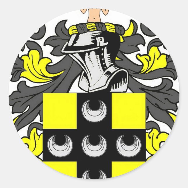 Ellis Coat of Arms Classic Round Sticker (Front)