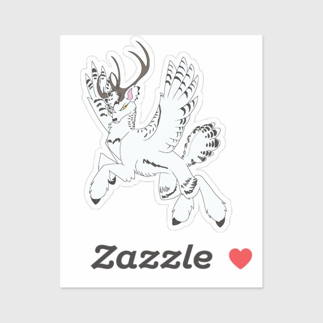 Ellis Fantasy Reindeer Custom-Cut Vinyl Sticker (Sheet)