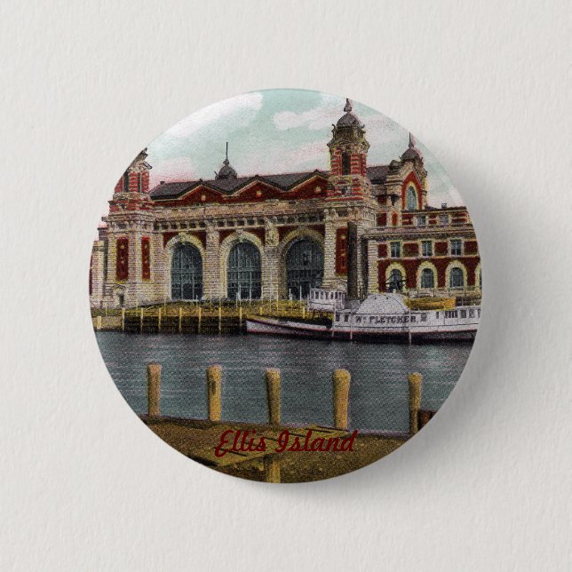 Ellis Island Button (Front)