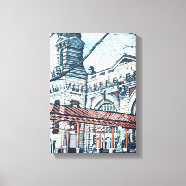 Ellis Island Canvas Print (Front)
