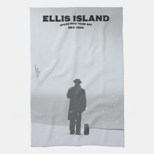 Ellis Island New York NYC Kitchen Towel