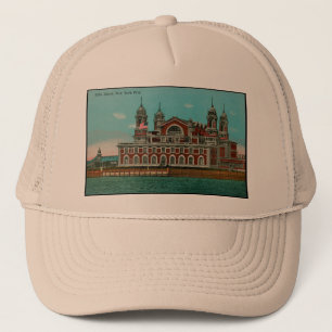 Ellis Island, NYC Trucker Hat