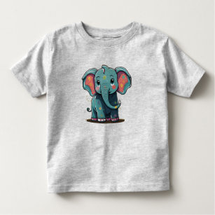 "Elli's Little Marvel "Irresistibly Cute Elephant  Toddler T-shirt