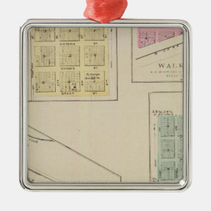 Ellis, Victoria, Walker, Herzog, Oakley, Kansas Metal Ornament