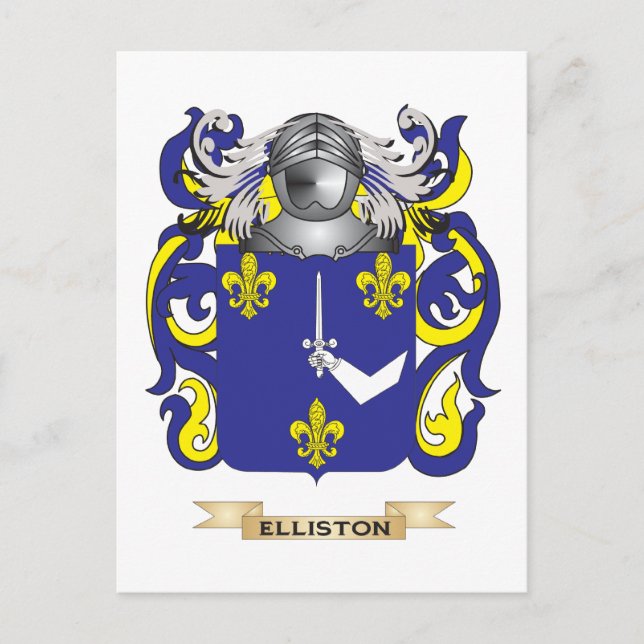 Elliston Coat of Arms Postcard (Front)