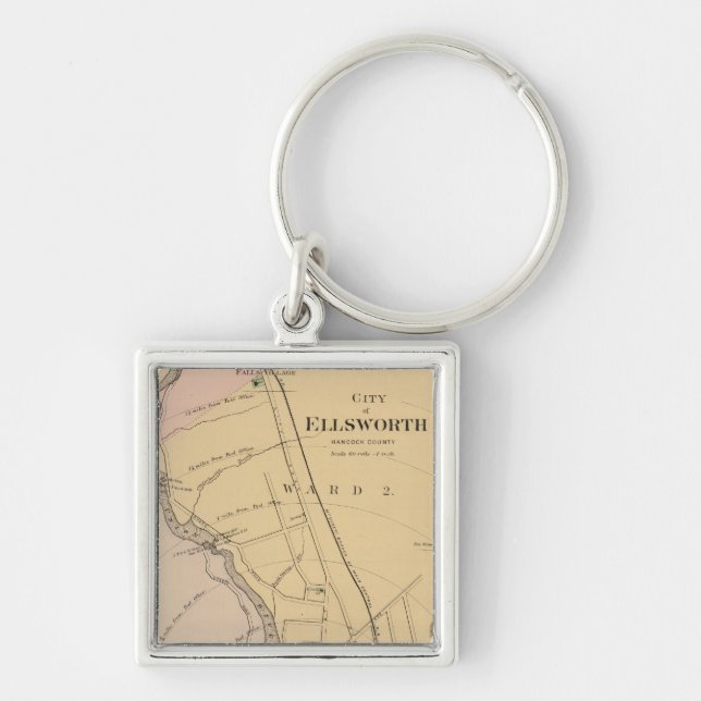 Ellsworth, Maine Keychain (Front)