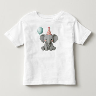 Elly Elephant Custom Animal party Illustration Toddler T-shirt