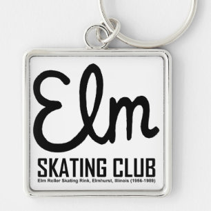Elm Skating Club, Elmhurst, Illinois Keychain