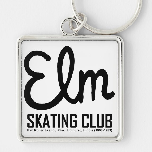 Elm Skating Club, Elmhurst, Illinois Keychain (Front)