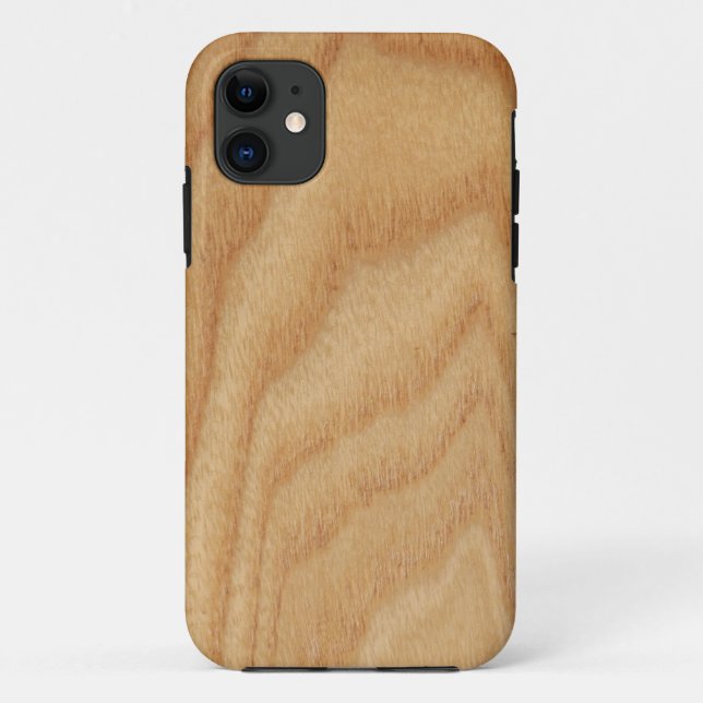 Elm Woodgrain iPhone SE+5/5S Case (Back)