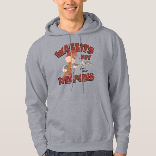 ELMER FUDD™ & BUGS BUNNY™ "Wabbits Not Weapons" Hoodie (Front)
