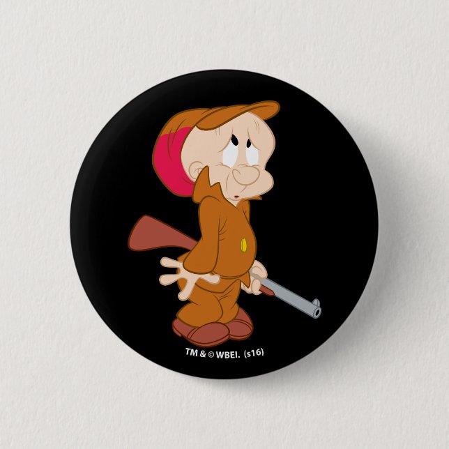 ELMER FUDD™ | Scared Pose 2 Inch Round Button (Front)