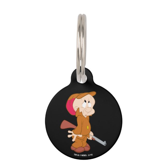 ELMER FUDD™ | Scared Pose Pet Tag (Front)