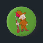 ELMER FUDD™ | With Gun 2 Inch Round Button<br><div class="desc">This design features your favourite Looney Tunes Character,  Elmer Fudd.</div>