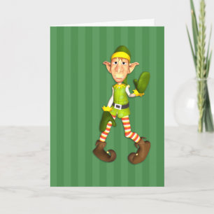 Elmer The Elf Christmas Card