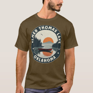 Elmer Thomas Lake Oklahoma Sunset T-Shirt