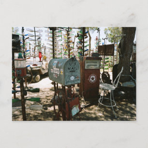 Elmer's Bottle Tree Ranch, Route 66, California Postcard