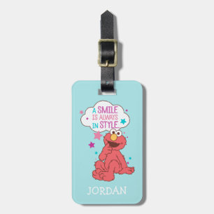 Elmo   A Smile is Always in Style Luggage Tag