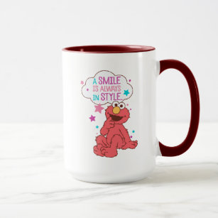Elmo   A Smile is Always in Style Mug