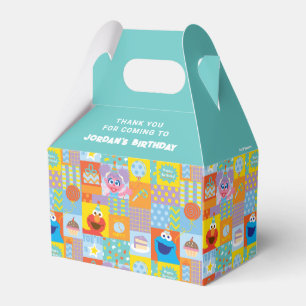 Elmo, Abby, and Cookie Monster Birthday Pattern Favor Box