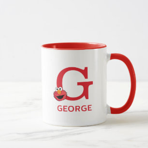 Elmo Add Your Name & Monogram G Mug