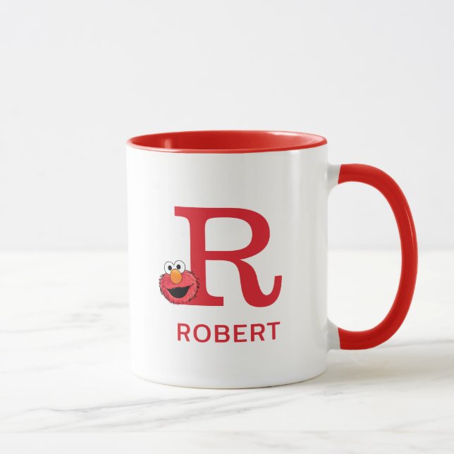 Elmo Add Your Name & Monogram R Mug (Right)