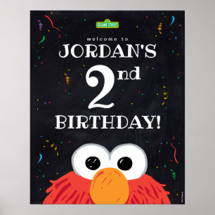 Elmo   Affiche de bienvenue pour les 2 ans