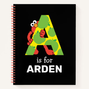 Elmo Alphabet   A Apple Notebook