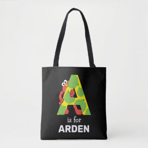 Elmo Alphabet   A Apple Tote Bag