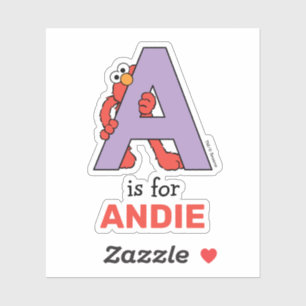 Elmo Alphabet   A Purple