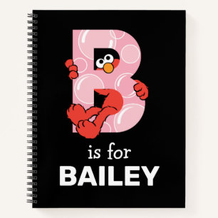 Elmo Alphabet   B Bubbles Notebook