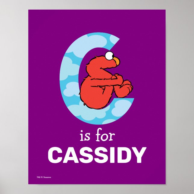Elmo Alphabet | C Clouds Poster (Front)