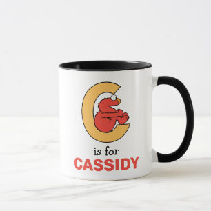 Elmo Alphabet   C Orange Mug