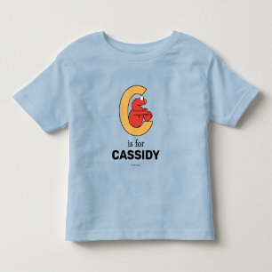 Elmo Alphabet C Orange Toddler T-shirt
