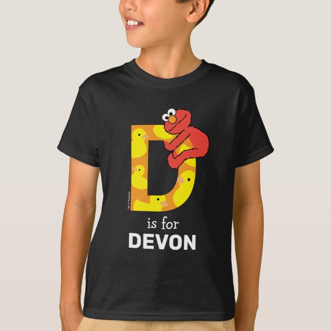 Elmo Alphabet | D Duck T-Shirt (Front)