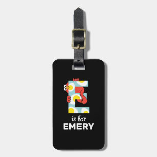 Elmo Alphabet E Eggs Luggage Tag