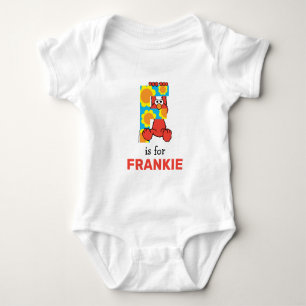 Elmo Alphabet   F Flowers Baby Bodysuit