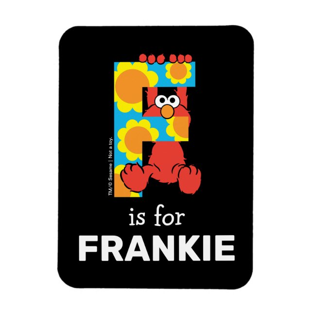 Elmo Alphabet | F Flowers Magnet (Vertical)