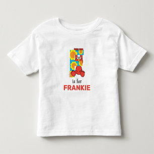 Elmo Alphabet   F Flowers Toddler T-shirt