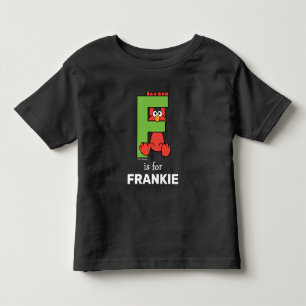 Elmo Alphabet F Green Toddler T-shirt