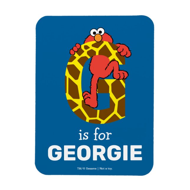 Elmo Alphabet | G Giraffe Magnet (Vertical)