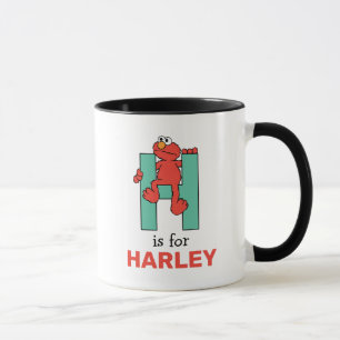 Elmo Alphabet   H Green Mug