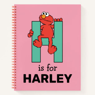 Elmo Alphabet   H Green Notebook