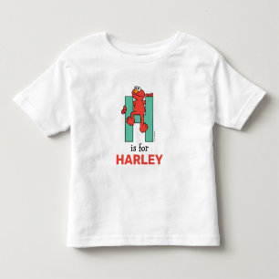 Elmo Alphabet H Green Toddler T-shirt