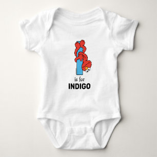 Elmo Alphabet   I Blue Baby Bodysuit
