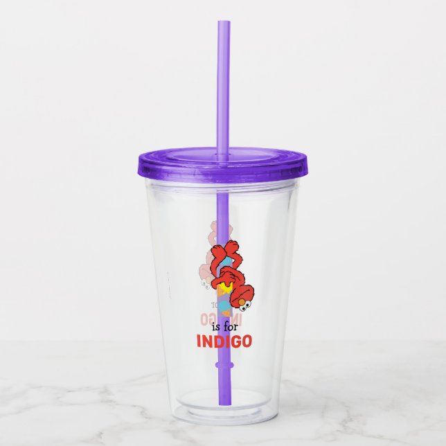 Elmo Alphabet | I Ice Cream Acrylic Tumbler (Front)