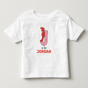 Elmo Alphabet J Pink Toddler T-shirt