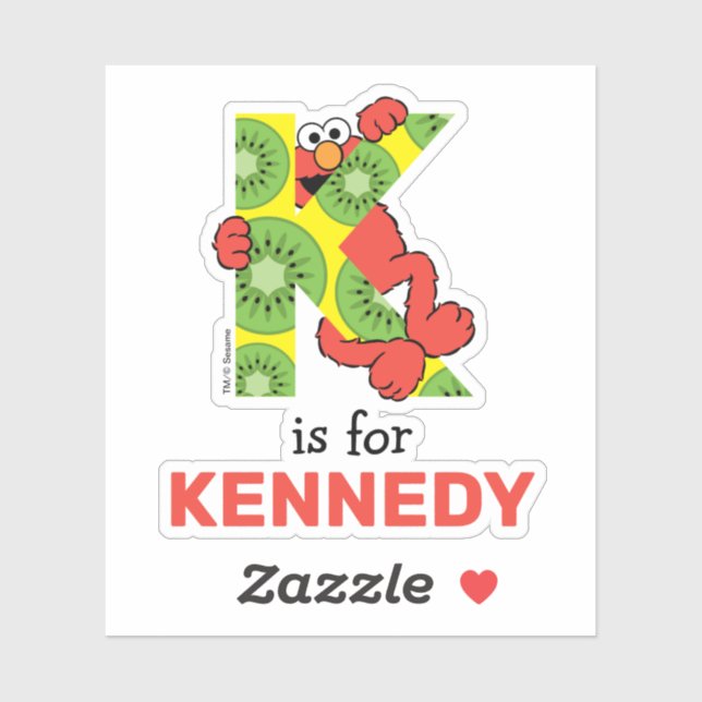 Elmo Alphabet | K Kiwi (Sheet)