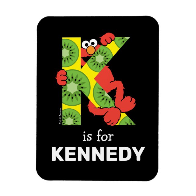 Elmo Alphabet | K Kiwi Magnet (Vertical)