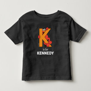 Elmo Alphabet   K Orange Toddler T-shirt